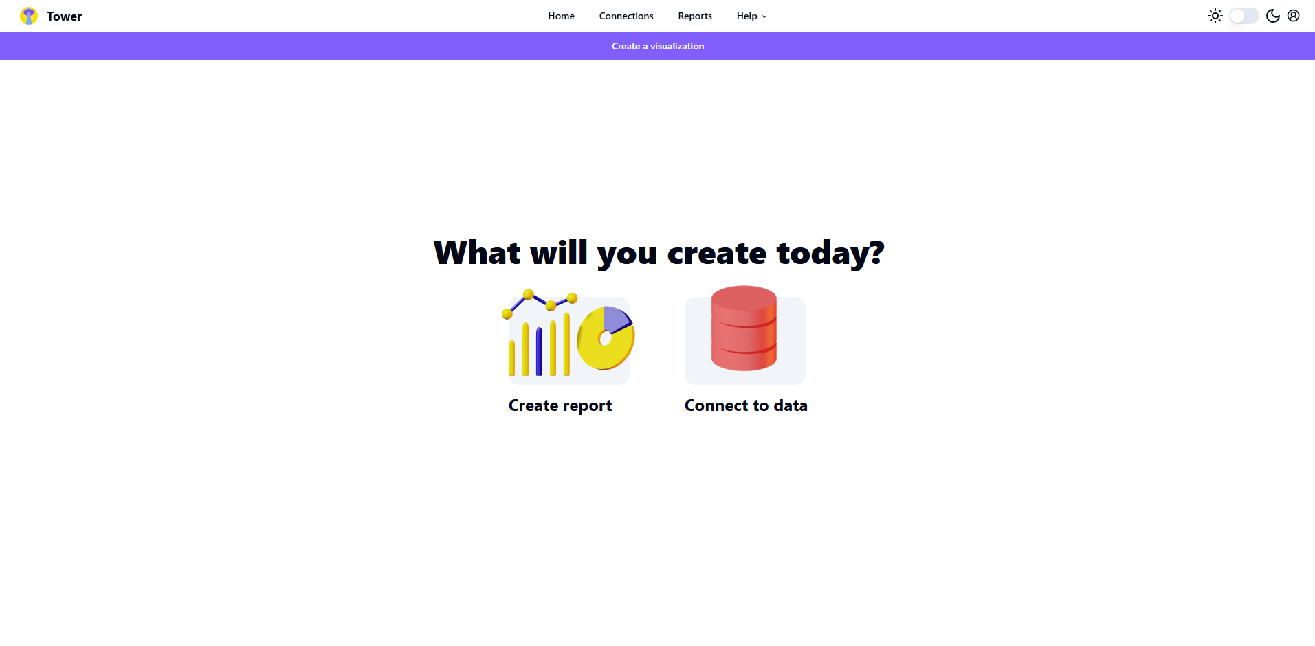 Tower's AI-powered dashboard generation interface